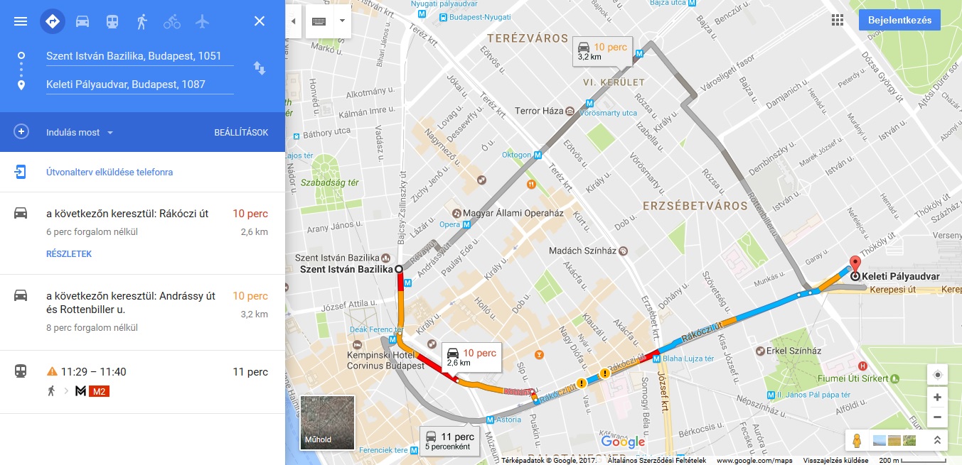 térkép útvonal Google Térkép: Lássuk, hogyan is kell útvonalat tervezni  térkép útvonal